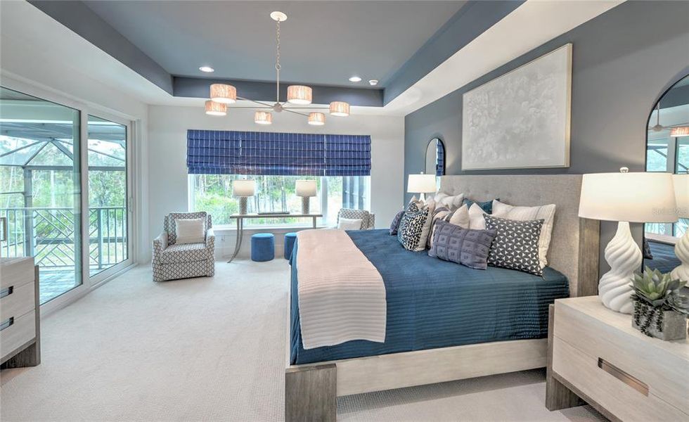 Furnished interior view inside a new home in Veranda Bay, Flagler Beach (Image 56).