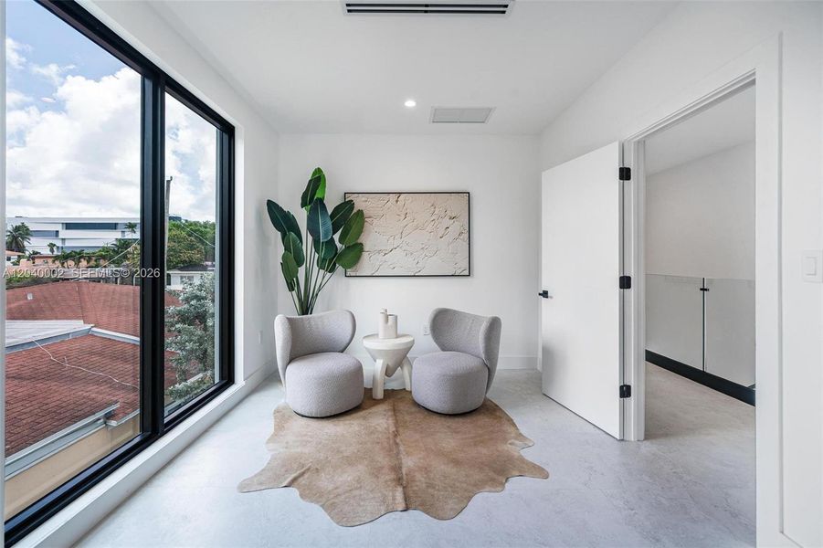 Furnished interior view inside a new home in , Miami (Image 42).