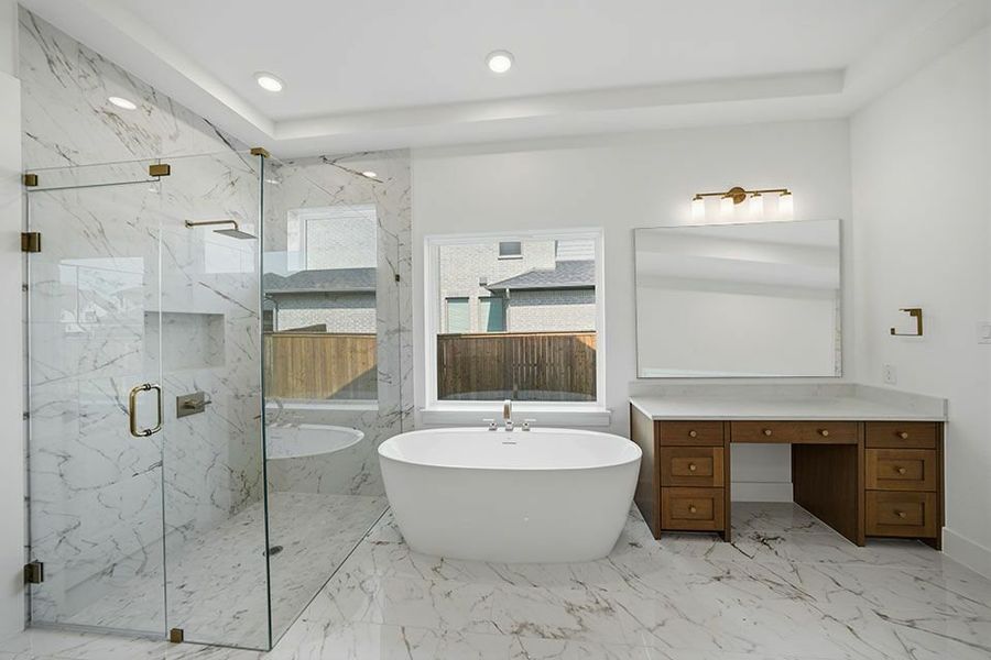 Furnished interior view inside a new home in Light Farms Graham/Reagan, Celina (Image 30).