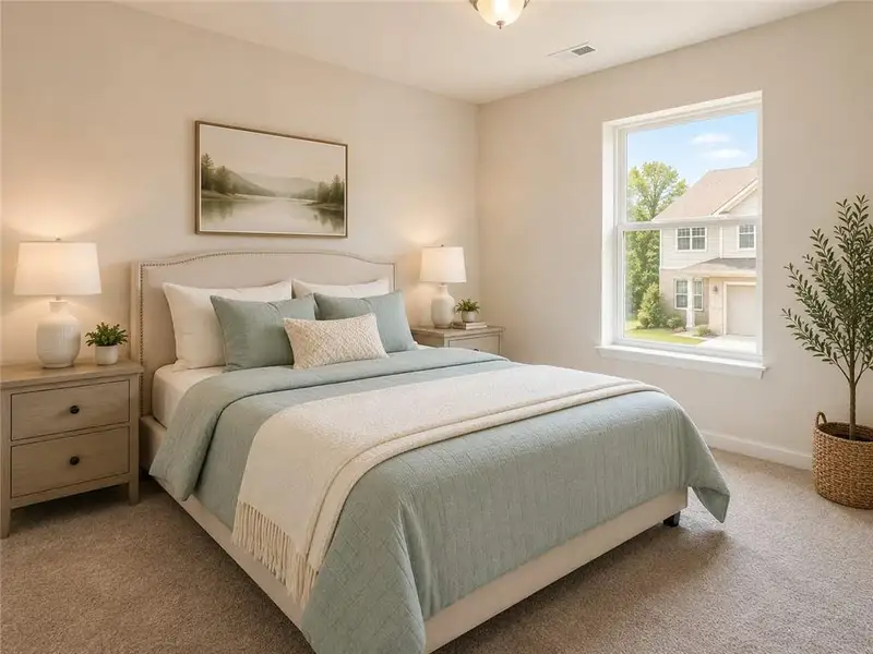 Furnished interior view inside a new home in , Cartersville (Image 10).