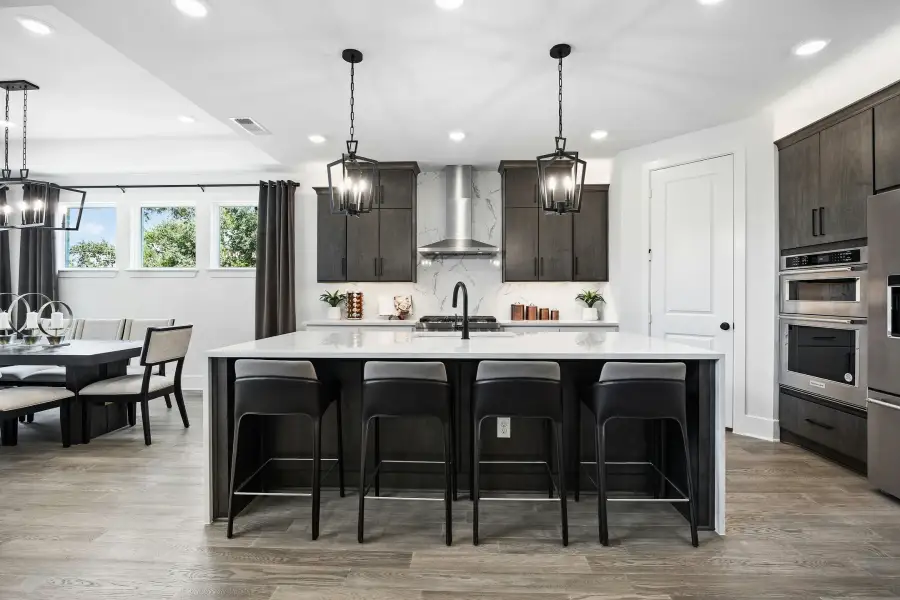 Furnished interior view inside a new home in Wolf Ranch, Georgetown (Image 6).