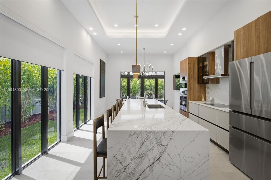 Furnished interior view inside a new home in , Miami (Image 7).