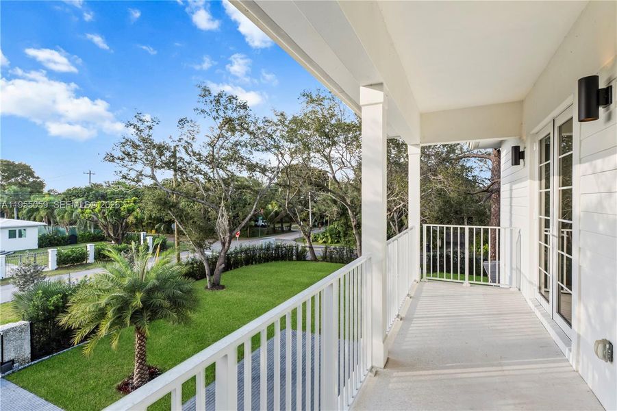Exterior details and patio area of a home in , Miami (Image 3).