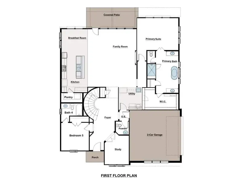 2D floor plan layout of this home in Polo Ridge, Forney, TX (Image 2). 2D floor plan layout of this home in Polo Ridge, Forney, TX (Image 2).