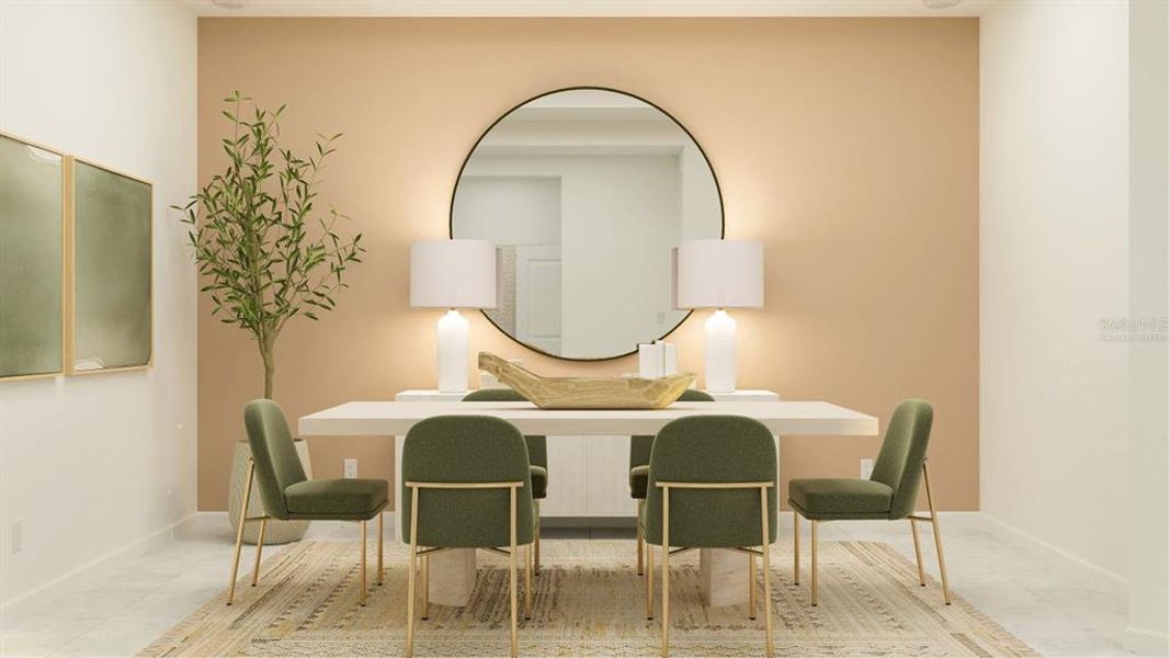 Furnished interior view inside a new home in Meadow Pointe, Groveland (Image 8).