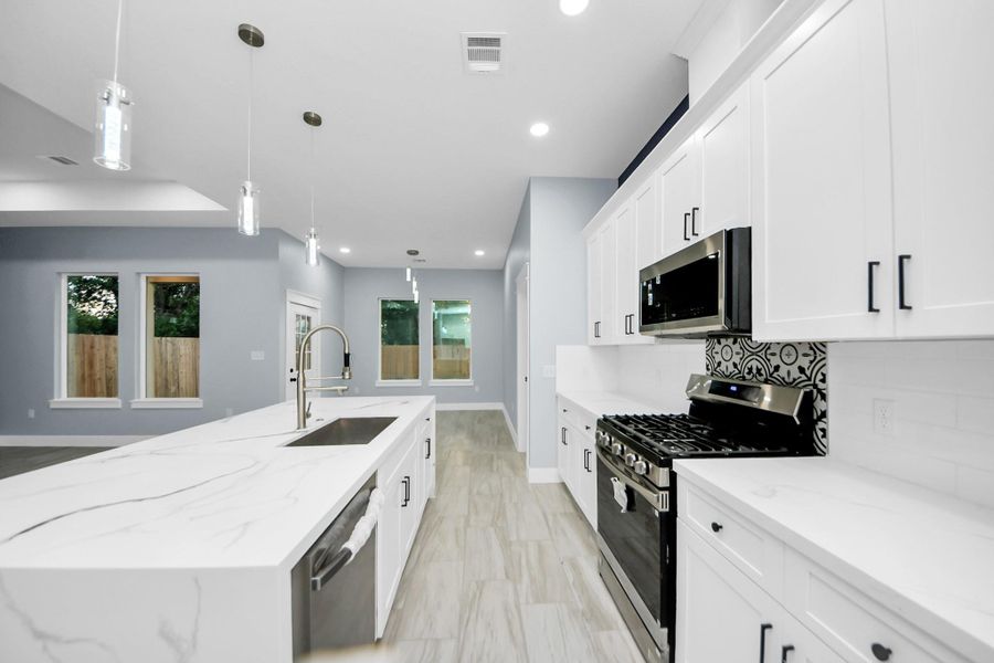 Furnished interior view inside a new home in , La Porte (Image 10).