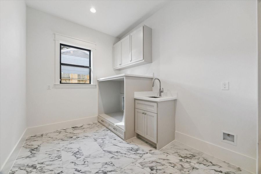 Laundry Room with space for additional refrigerator Laundry Room with space for additional refrigerator