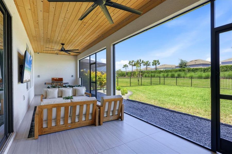 Exterior details and patio area of a home in , Sarasota (Image 27).