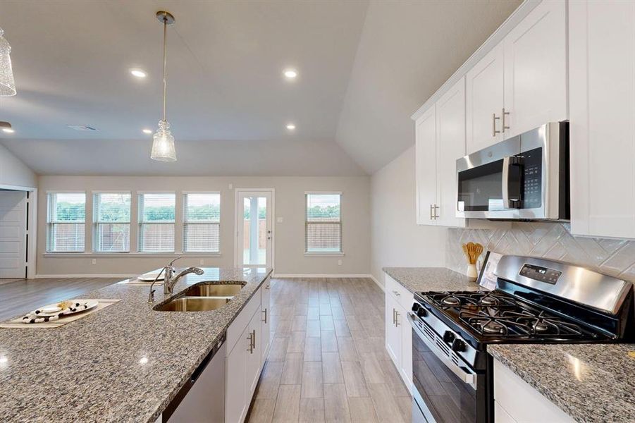 Furnished interior view inside a new home in The Preserve, Justin (Image 9). Furnished interior view inside a new home in The Preserve, Justin (Image 9).