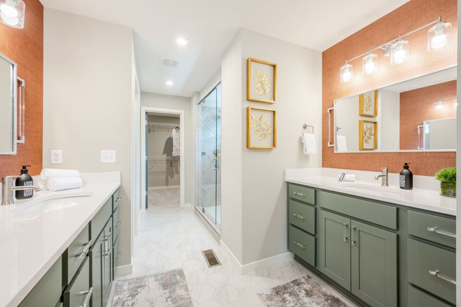 Representative furnished interior of a home built from the Blair by Fischer Homes in Twin Lakes, Hoschton (Image 60).
