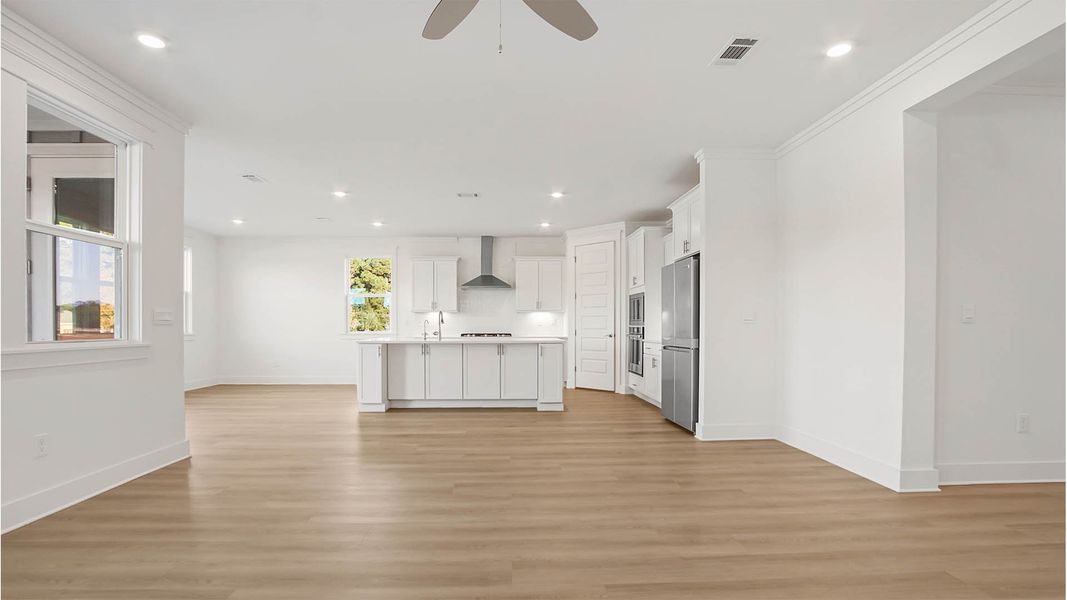 Representative unfurnished interior of a home built from the Trenton by D.R. Horton in Parkside, Santa Rosa Beach (Image 23).