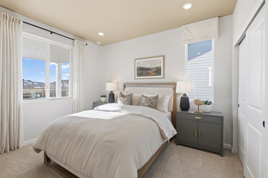 Representative furnished interior of a home built from the 4904 by Risewell Homes in The Aurora Highlands, Aurora (Image 19).