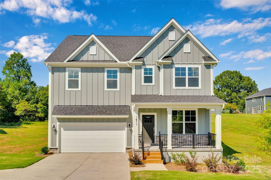 Front exterior of a new home in , Lincolnton, NC, highlighting curb appeal (Image 19).