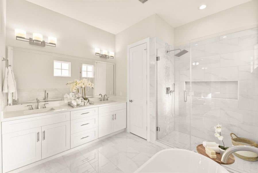 Furnished interior view inside a new home in , Houston (Image 34).