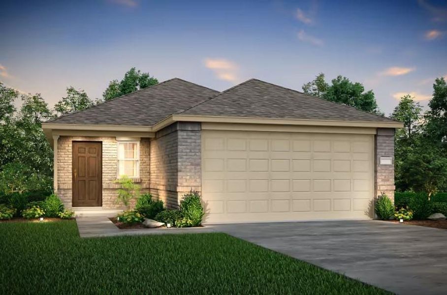 Pulte Homes, Taft elevation W, rendering