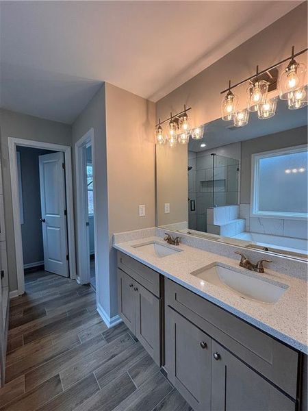 Furnished interior view inside a new home in , Monticello (Image 6).