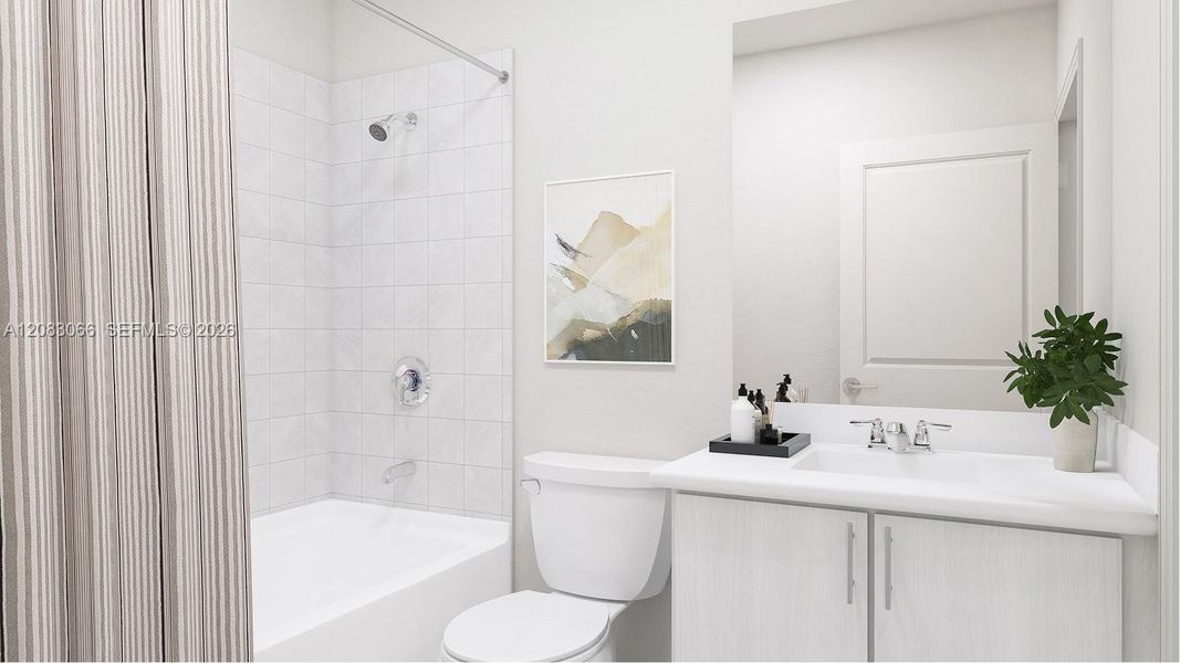 Furnished interior view inside a new home in , Florida City (Image 8).