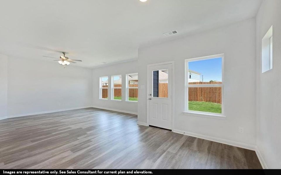 Representative unfurnished interior of a home built from the Aquila by CastleRock Communities in Lone Oak, San Antonio (Image 14).