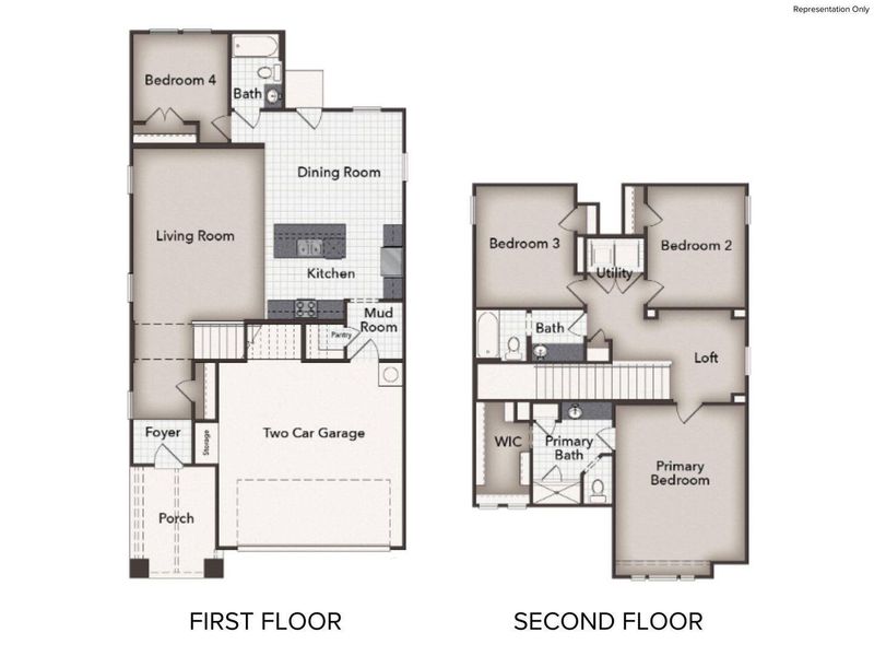 2D floor plan layout of this home in Edgebrooke, Pflugerville, TX (Image 2). 2D floor plan layout of this home in Edgebrooke, Pflugerville, TX (Image 2).