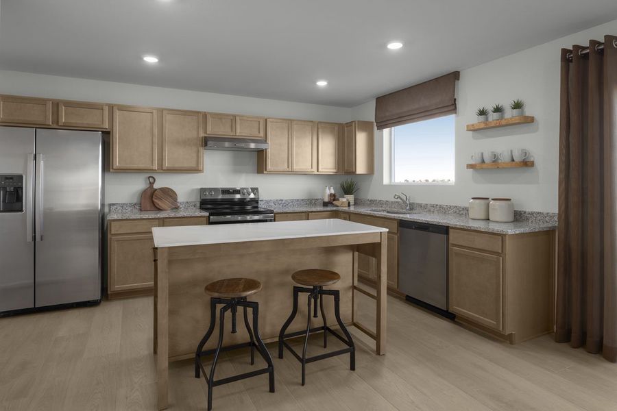 Representative furnished interior of a home built from the 1925 Modeled by KB Home in Bennett Crossing Classic, Bennett (Image 4).