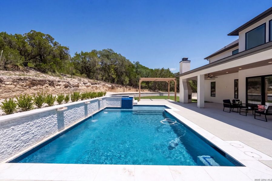 Exterior details and patio area of a home in , Boerne (Image 35).