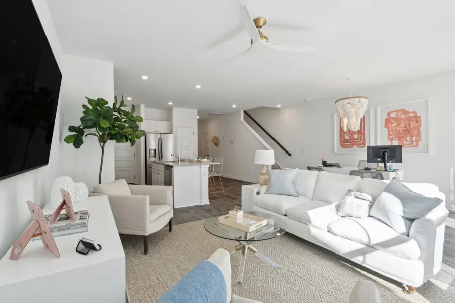 Furnished interior view inside a new home in Lindera Preserve at Cane Bay Plantation: Townhomes, Summerville (Image 8).