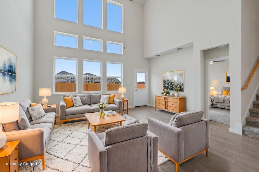 Furnished interior view inside a new home in Butler Farms, Liberty Hill (Image 9). Furnished interior view inside a new home in Butler Farms, Liberty Hill (Image 9).