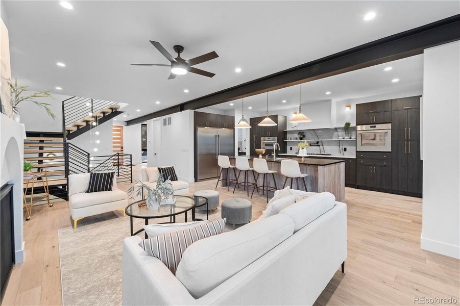 Furnished interior view inside a new home in , Denver (Image 37). Furnished interior view inside a new home in , Denver (Image 37).