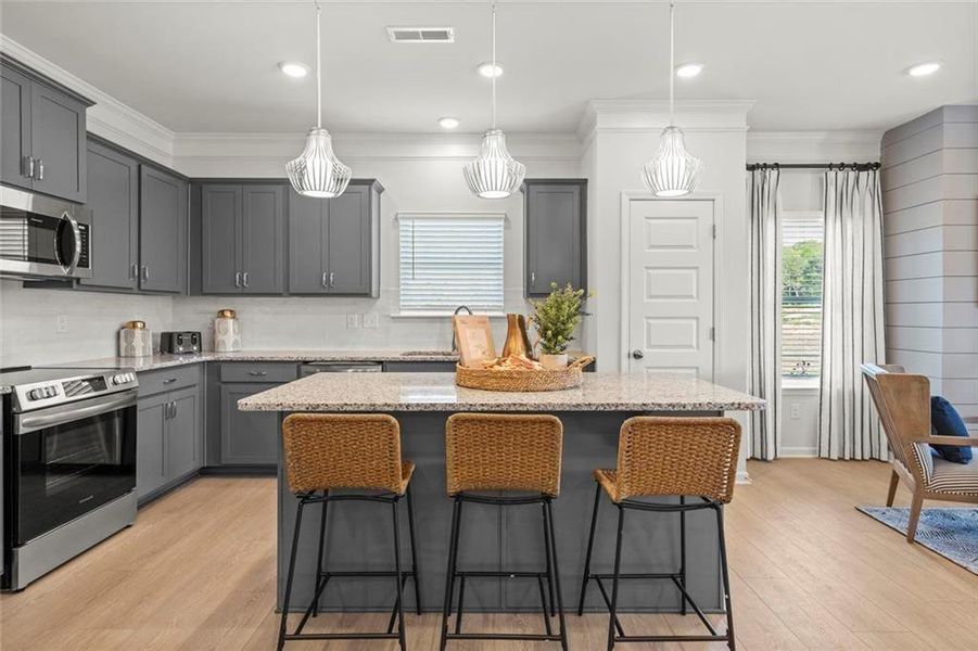 Furnished interior view inside a new home in Laurel Creek, Calhoun (Image 5).