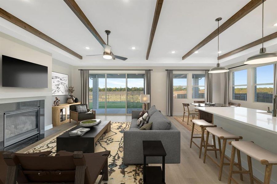 Furnished interior view inside a new home in Elevon, Lavon (Image 18).