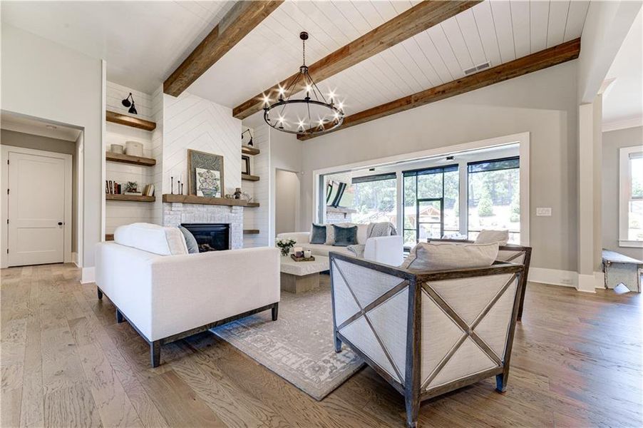 Furnished interior view inside a new home in , Canton (Image 27). Furnished interior view inside a new home in , Canton (Image 27).