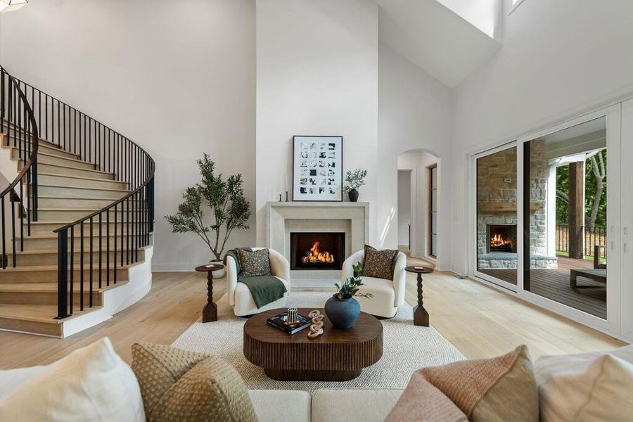 Furnished interior view inside a new home in , Ellijay (Image 7).