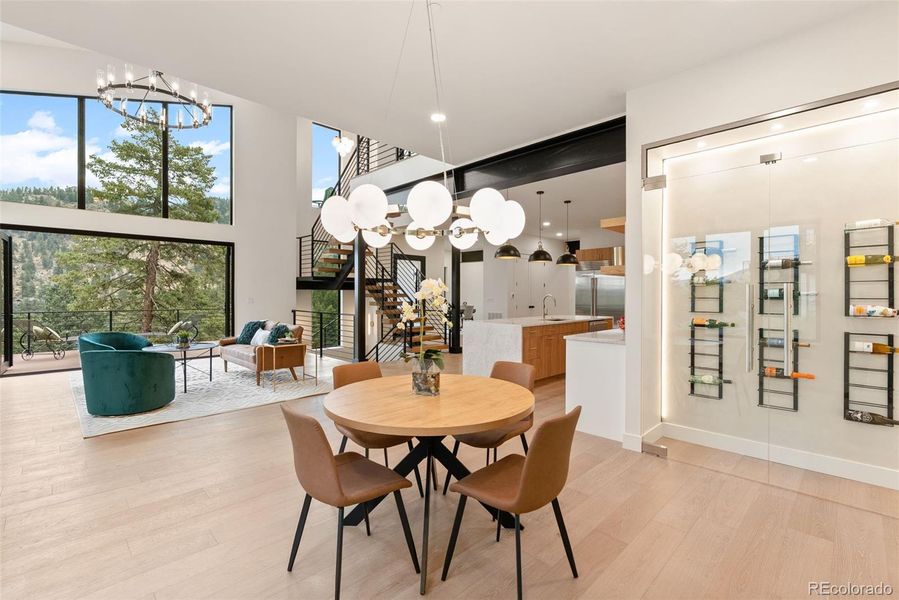 Furnished interior view inside a new home in , Evergreen (Image 10).