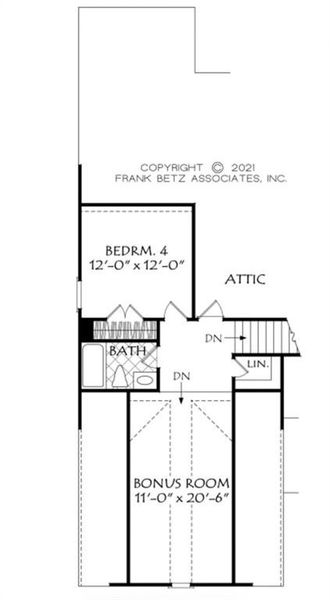 2D floor plan layout of this home in , Gainesville, GA (Image 3).