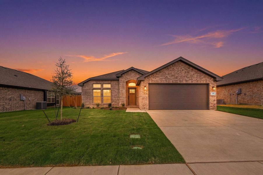 Representative exterior photo of a completed home built from the Hanover by Cheldan Homes in Craftsmen's Corner, Cleburne, TX (Image 17).