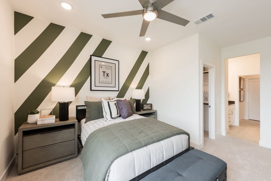Furnished interior view inside a new home in Azalea Trails, Houston (Image 25). Furnished interior view inside a new home in Azalea Trails, Houston (Image 25).