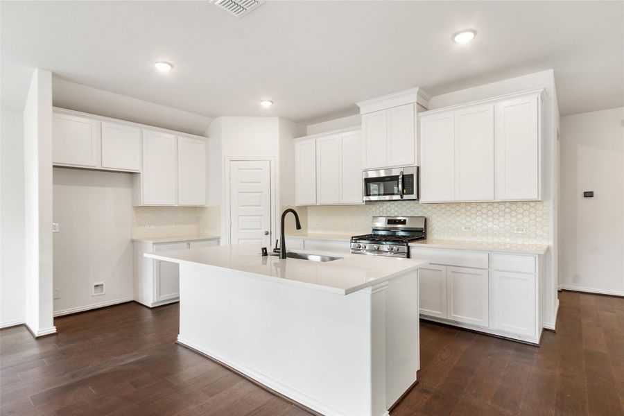 Furnished interior view inside a new home in The Woodlands Hills, Willis (Image 4).