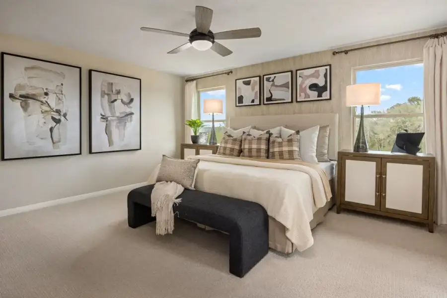 Representative furnished interior of a home built from the 2041 by KB Home in Eden Trails, Waller (Image 10).