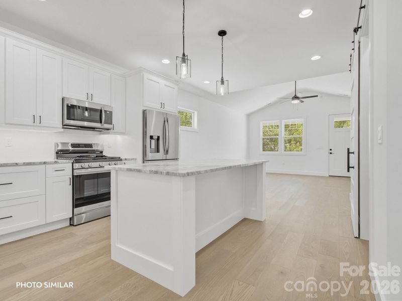 Furnished interior view inside a new home in , Hendersonville (Image 4).