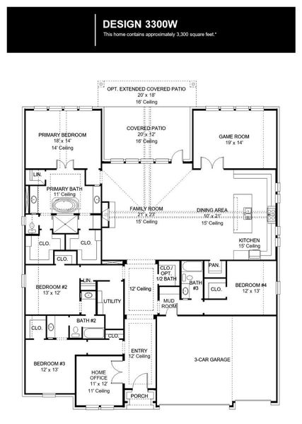 2D floor plan layout of this home in Briarley, Montgomery, TX (Image 2). 2D floor plan layout of this home in Briarley, Montgomery, TX (Image 2).