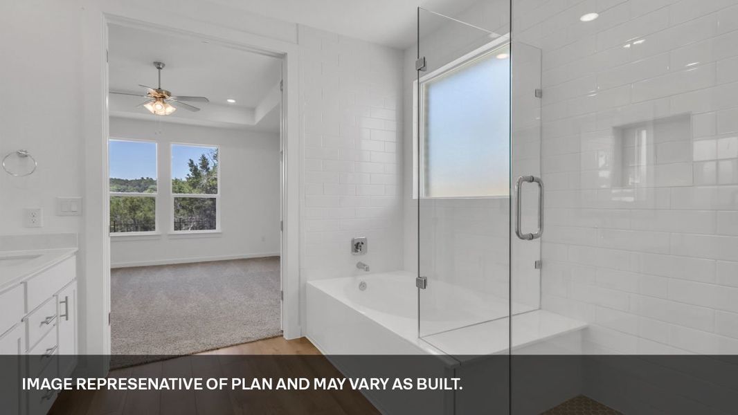 Furnished interior view inside a new home in Rosenbusch Ranch, Leander (Image 12). Furnished interior view inside a new home in Rosenbusch Ranch, Leander (Image 12).