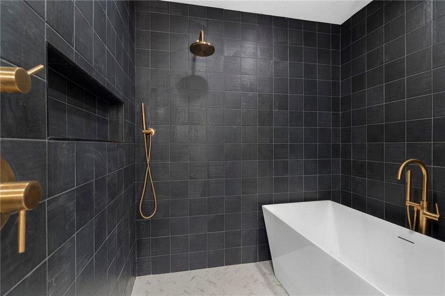 Furnished interior view inside a new home in , Atlanta (Image 51).