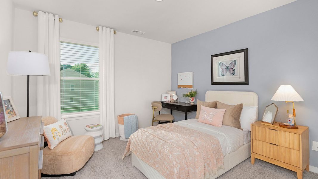 Furnished interior view inside a new home in Reedy Creek Preserve, Charlotte (Image 20).