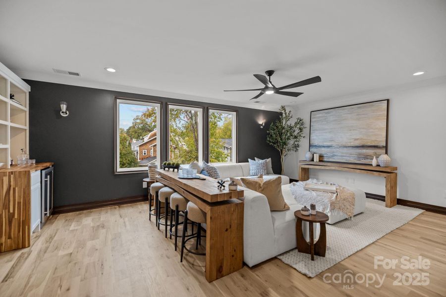 Furnished interior view inside a new home in , Charlotte (Image 16). Furnished interior view inside a new home in , Charlotte (Image 16).