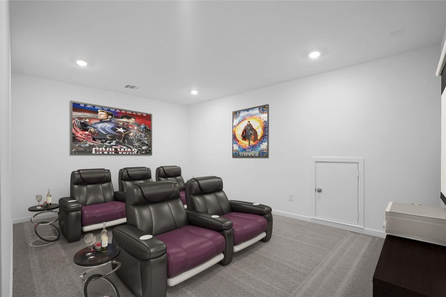 Virtually staged photo