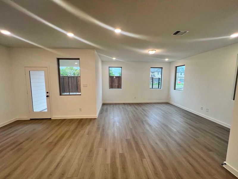 Open Living-Dining Room Construction Progress