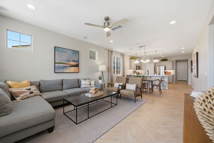 Representative furnished interior of a home built from the Harlow by Taylor Morrison in La Mira Discovery Collection, Mesa (Image 13).