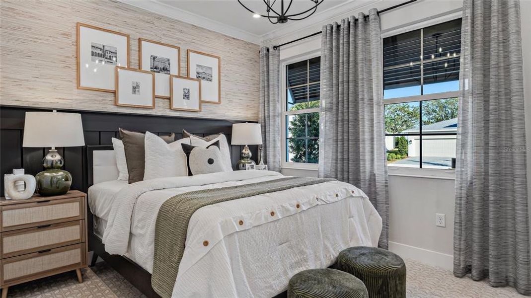 Furnished interior view inside a new home in Cresswind at Lake Harris, Tavares (Image 23).