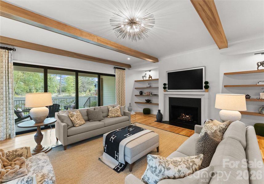 Furnished interior view inside a new home in , Charlotte (Image 16).