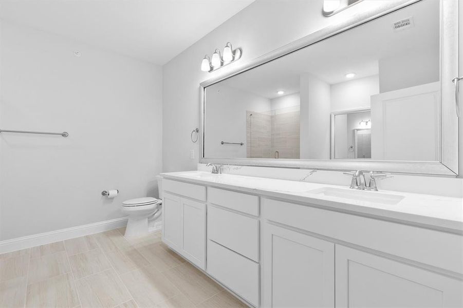 Furnished interior view inside a new home in Gatherings® at Twin Creeks, Allen (Image 21).